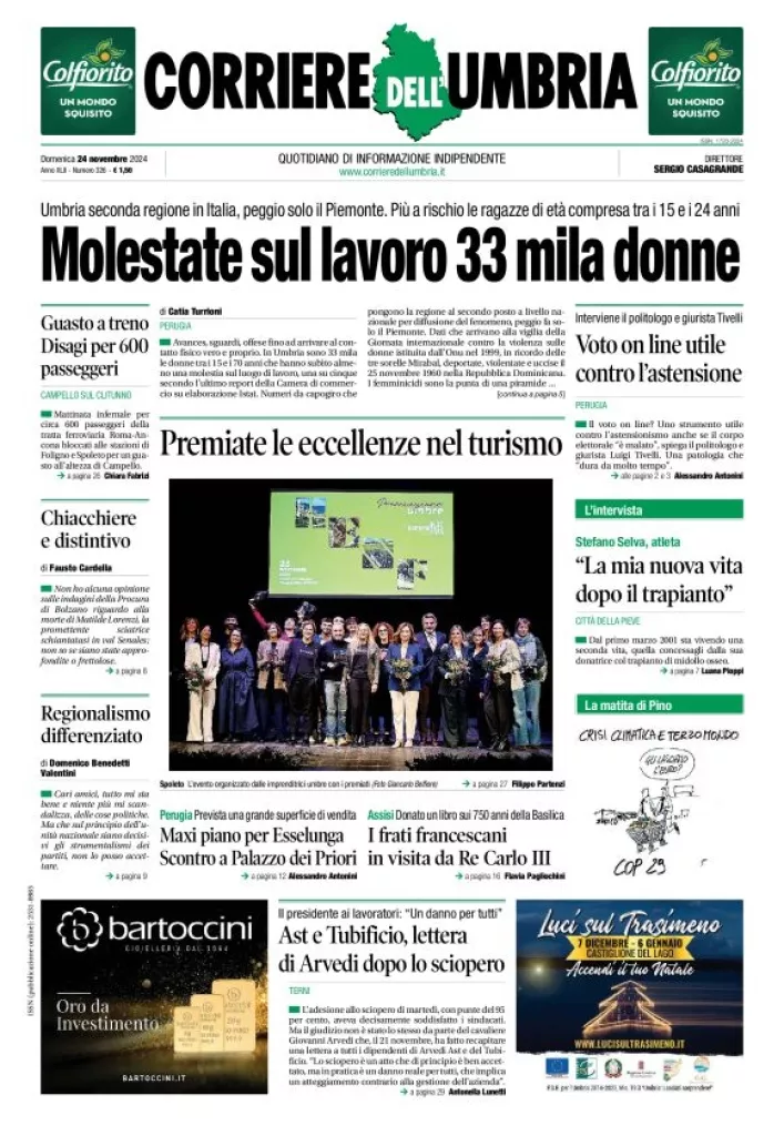 Prima-pagina-corriere umbria-del-2024-11-24